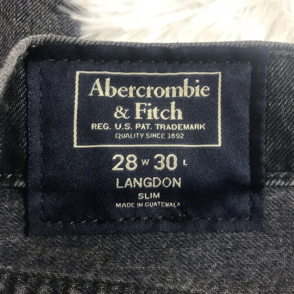 Abercrombie & Fitch Langdon Slim Distressed Black - Picture 4 of 7